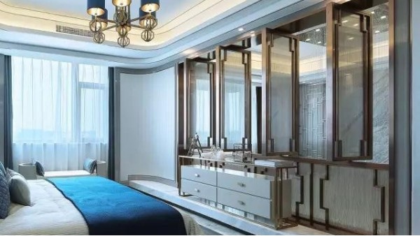 最美新中式，將不銹鋼裝飾運用到極致！